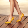 Elegantní dámské boty 1246 žluté
