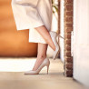 Elegantní dámské boty 1246 lak perleťová béžová lifestyle