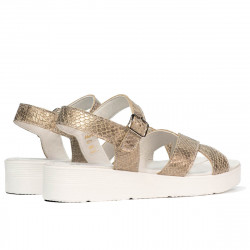 Dámské sandály 5049-1 písek python