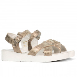 Dámské sandály 5049-1 písek python
