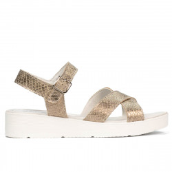 Dámské sandály 5049-1 písek python
