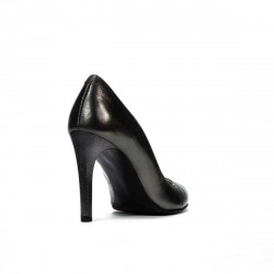 Elegantní dámské boty 1276 stříbrná perleťová