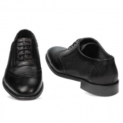 Elegantní pánské boty 922 černá kombinace