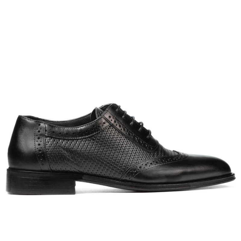 Elegantní pánské boty 922 černá kombinace