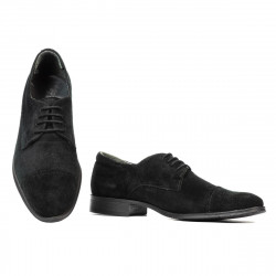 Elegantní boty pro dospívající 388 černý velur