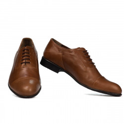 Elegantní pánské boty 762 voskované hnědé