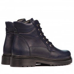 Boty pro teenagery 4007 indigo kombinované