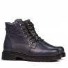 Boty pro teenagery 4007 indigo kombinované