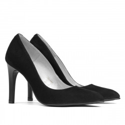 Elegantní dámské boty 1276 černý antilop