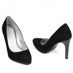 Elegantní dámské boty 1276 černý antilop
