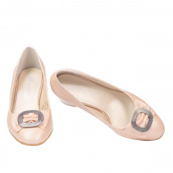 Elegantní dámské boty 1274 perleťová pudra