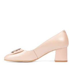 Elegantní dámské boty 1274 perleťová pudra