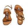 Dámské sandály 5073 velur camel