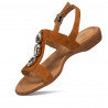 Dámské sandály 5073 velur camel