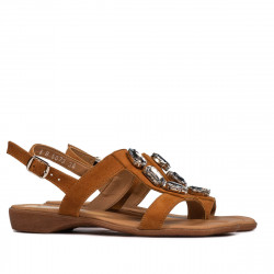 Dámské sandály 5073 velur camel
