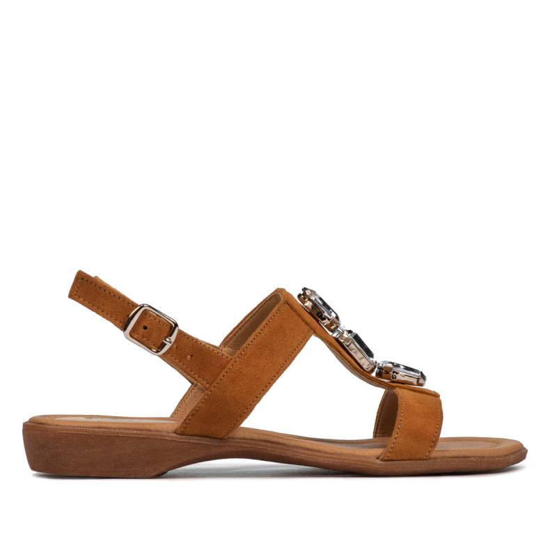 Dámské sandály 5073 velur camel
