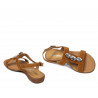 Dámské sandály 5073 velur camel