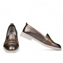 Dámské ležérní/ elegantní boty 6037 měděná kombinace