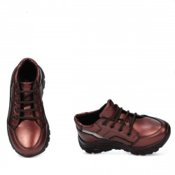 Dětské boty 72c bordo perleťové