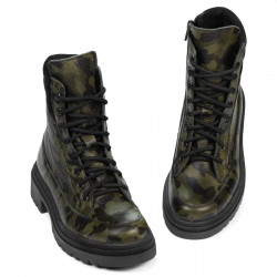 Dámské boty 3362 khaki maskování
