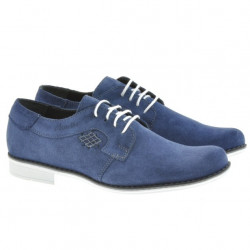 Elegantní boty pro adolescenty 390 indigo velur