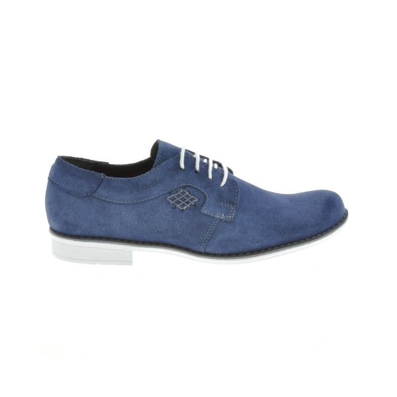 Elegantní boty pro adolescenty 390 indigo velur