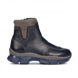 Dětské boty 108c indigo kombinované