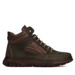 Pánské boty 4128 tuxon khaki kombinace