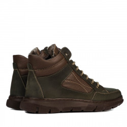 Pánské boty 4128 tuxon khaki kombinace