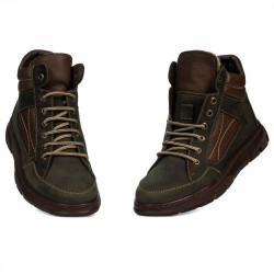 Pánské boty 4128 tuxon khaki kombinace