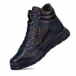Pánské boty 4128 indigo kombinované