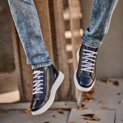 Pánské boty 4125 indigo kombinace lifestyle