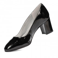Elegantní dámské boty 1268 černý lak