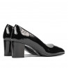 Elegantní dámské boty 1268 černý lak