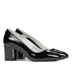 Elegantní dámské boty 1268 černý lak