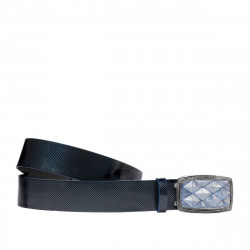 Unisex pásek 07ld modrý lak
