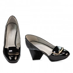 Elegantní dámské boty 1291 černý lak