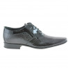 Elegantní pánské boty 798 croco lak černá