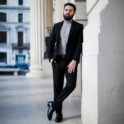 Elegantní pánské boty 908 černé