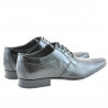 Elegantní pánské boty 798 croco lak černá