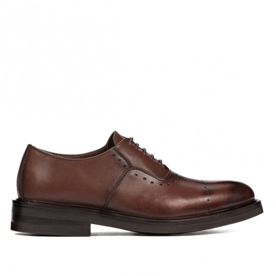 Elegantní boty pro mládež 381 v koňaku