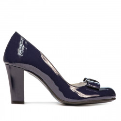 Elegantní dámské boty 1245 lakovaný indigo