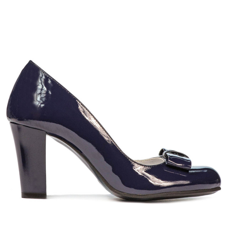 Elegantní dámské boty 1245 lakovaný indigo