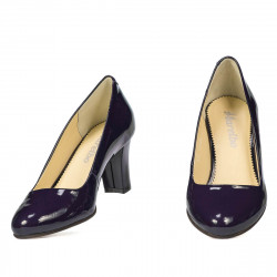 Dámské elegantní boty 1209 lak indigo