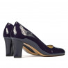 Dámské elegantní boty 1209 lak indigo