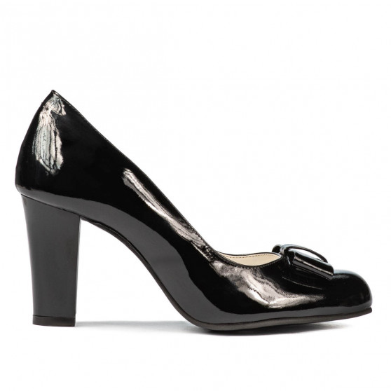 Elegantní dámské boty 1245 černý lak