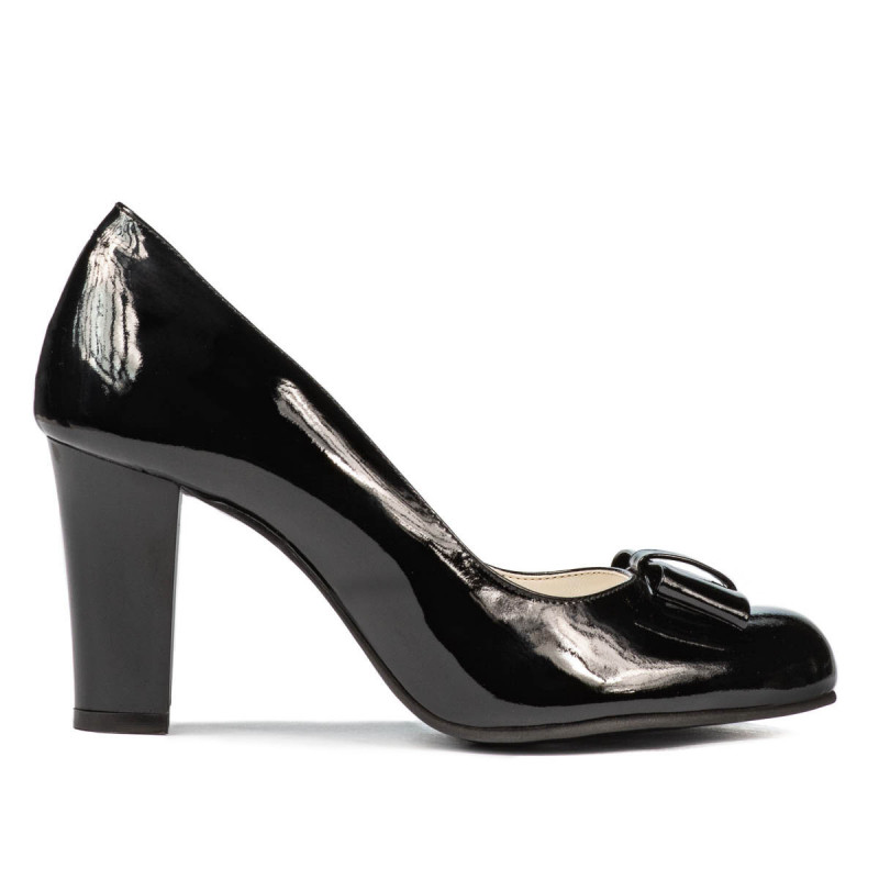 Elegantní dámské boty 1245 černý lak