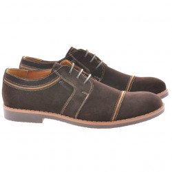 Pánské ležérní / elegantní boty 749 kávová velur