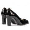 Elegantní dámské boty 1245 černý lak