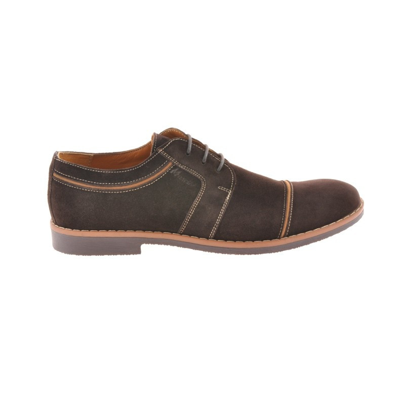 Pánské ležérní / elegantní boty 749 kávová velur